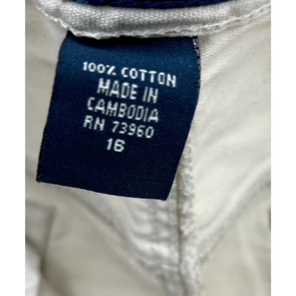 VTG 90s Avenue Blues Denim Women's Size 16 Peplum Ruffle Cream Jean Skirt NOS - Picture 4 of 8